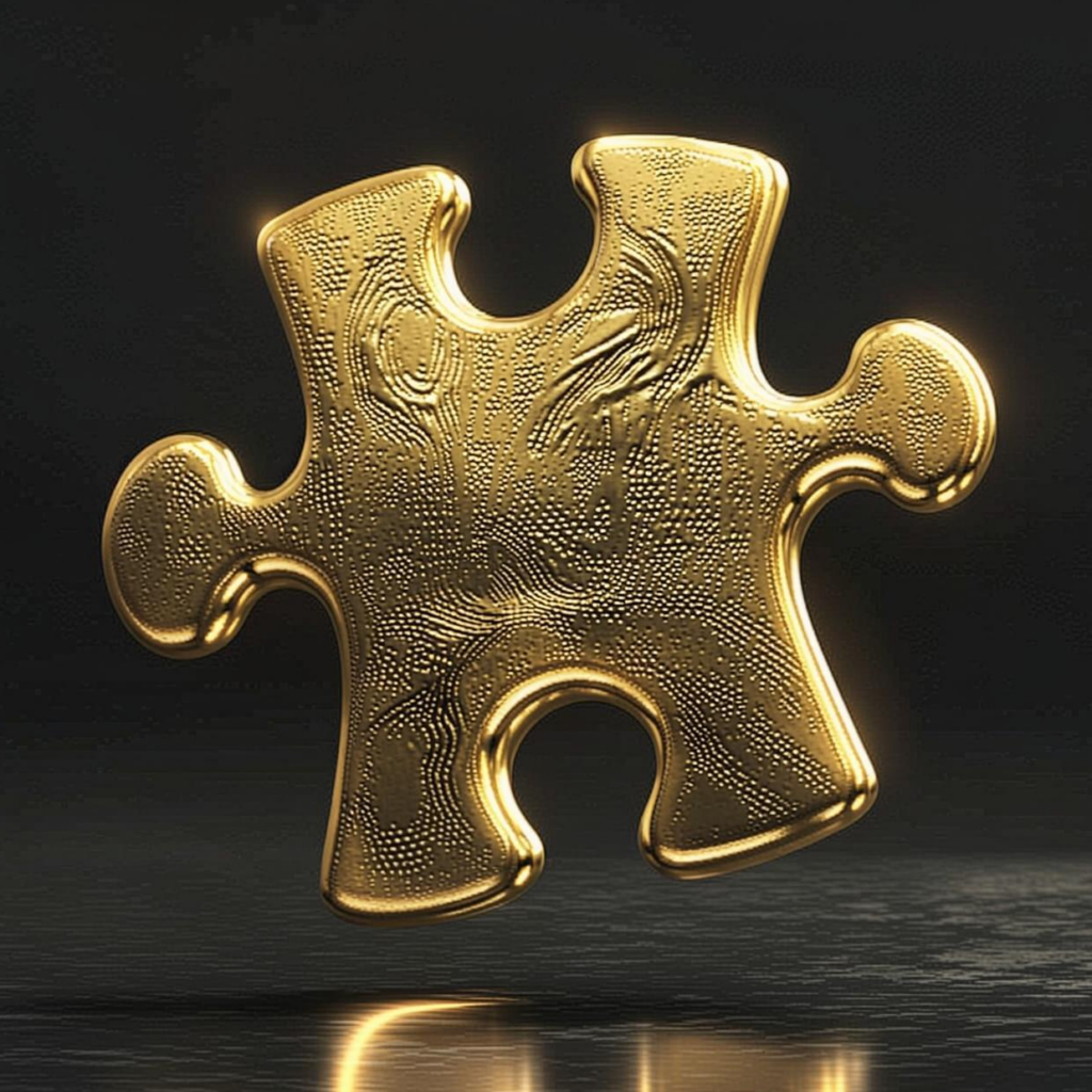 Puzzleteil_Gold_final Puzzle Stein zur Nostradamus Entschlüsselung